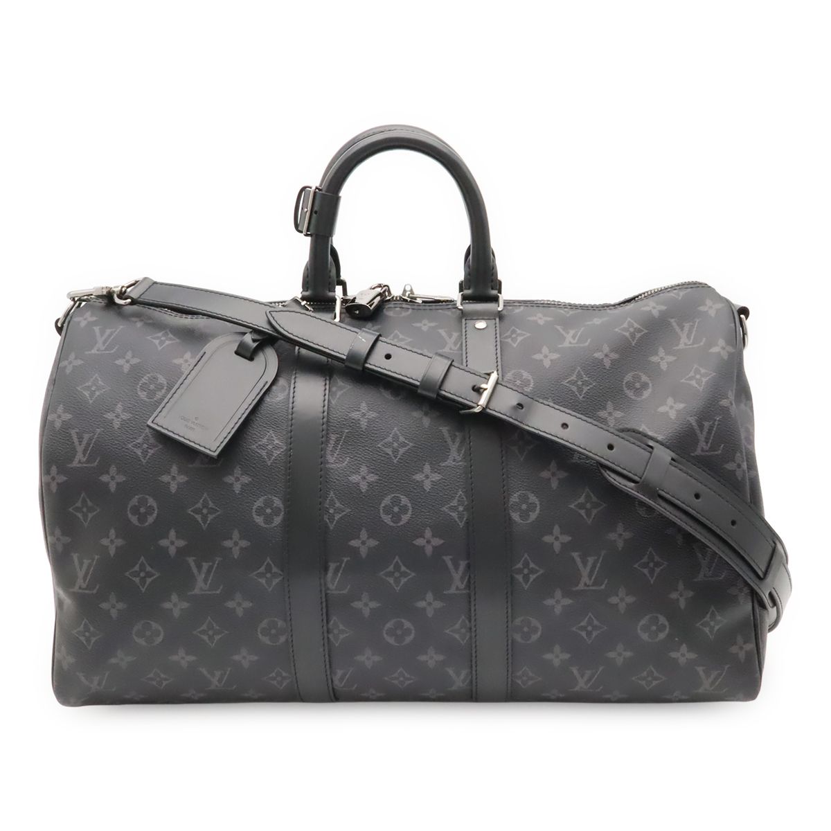 Louis Vuitton Monogram Eclipse Keepall Bandouliere 45 Boston Bag 2-Way