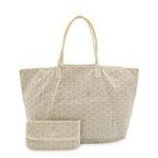 Goyard Saint Louis PM Tote Shoulder Bag Leather White