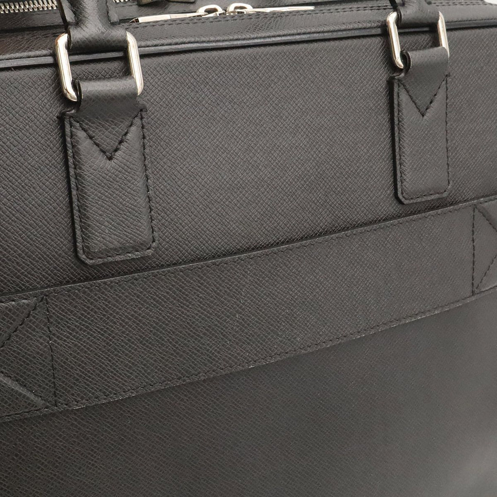 Louis Vuitton Taiga Neo Alexander Business Briefcase Leather Ardoise Black — view 9