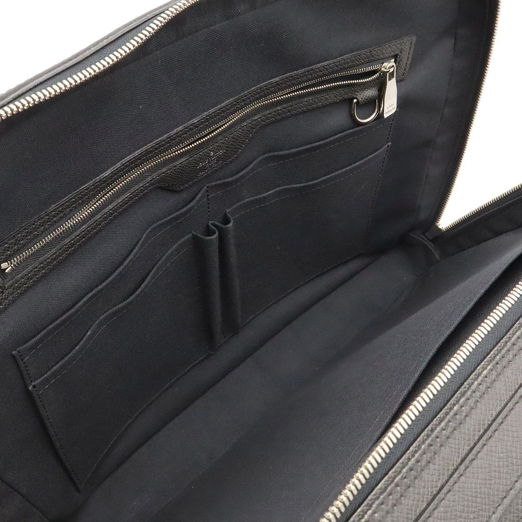 Louis Vuitton Taiga Neo Alexander Business Briefcase Leather Ardoise Black — view 7