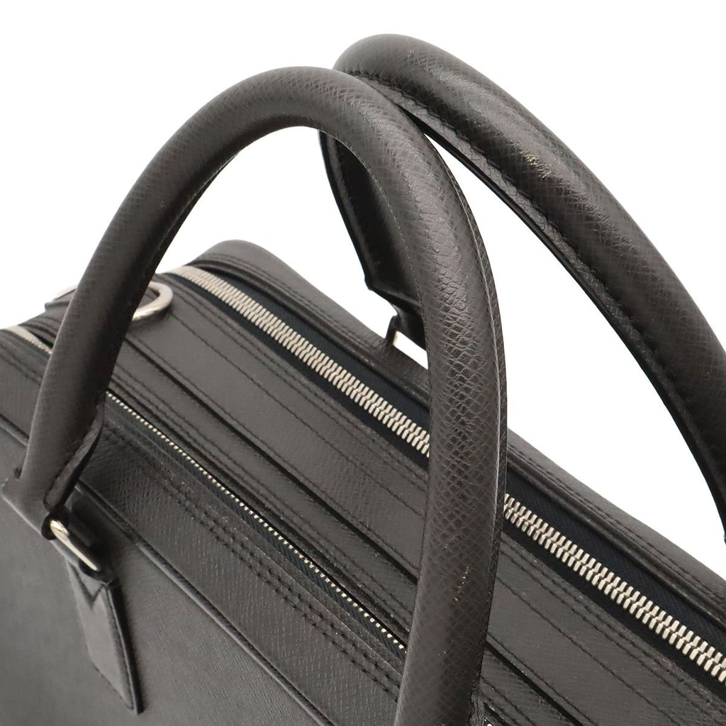 Louis Vuitton Taiga Neo Alexander Business Briefcase Leather Ardoise Black — view 4