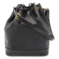 Louis Vuitton Epi Noe Shoulder Bag Drawstring Noir Black Gold