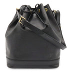 Louis Vuitton Epi Noe Shoulder Bag Drawstring Noir Black Gold