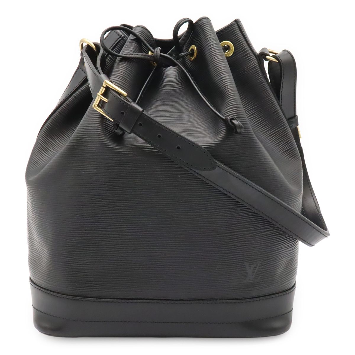 Louis Vuitton Epi Noe Shoulder Bag Drawstring Noir Black Gold