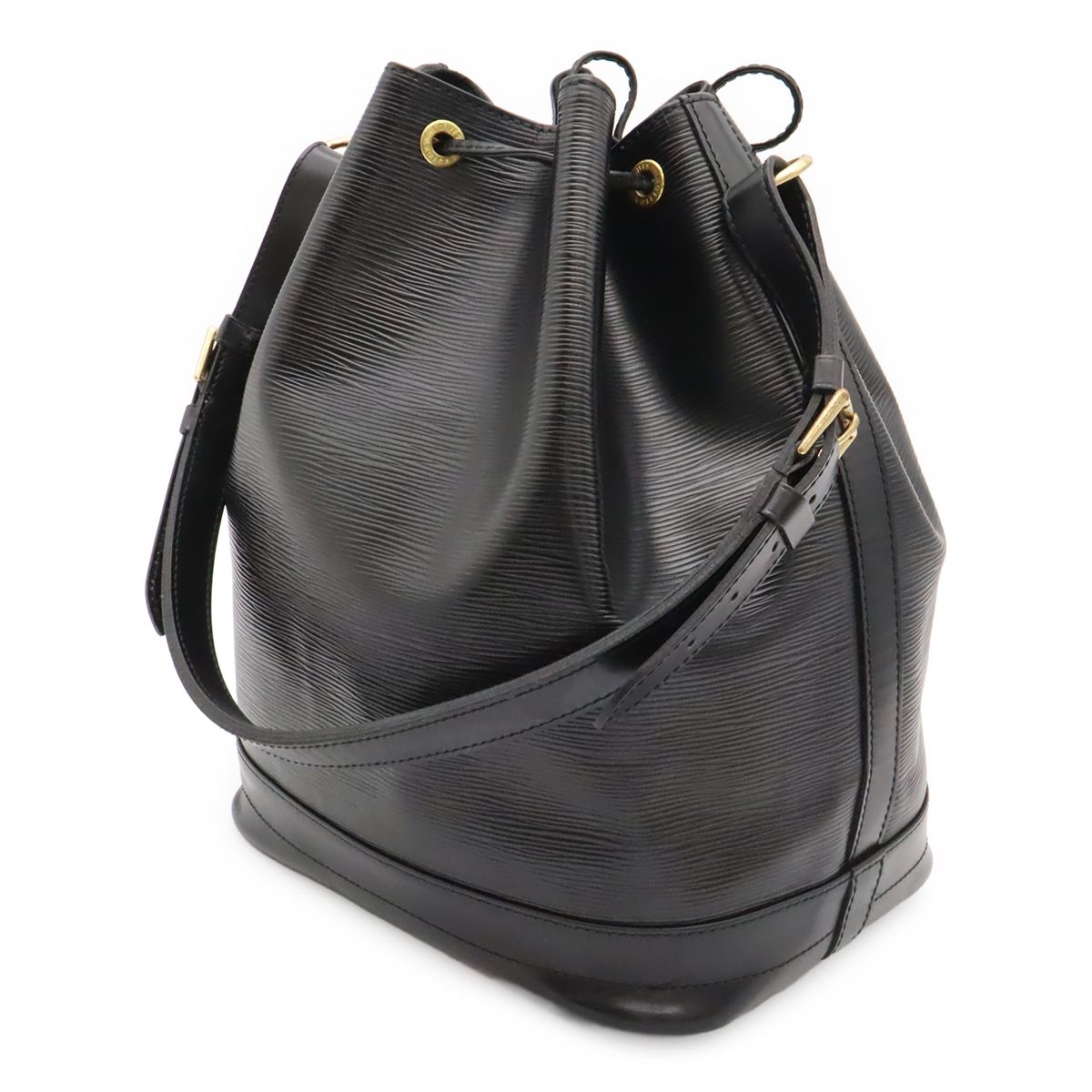 Louis Vuitton Epi Noe Shoulder Bag Drawstring Noir Black Gold — view 2
