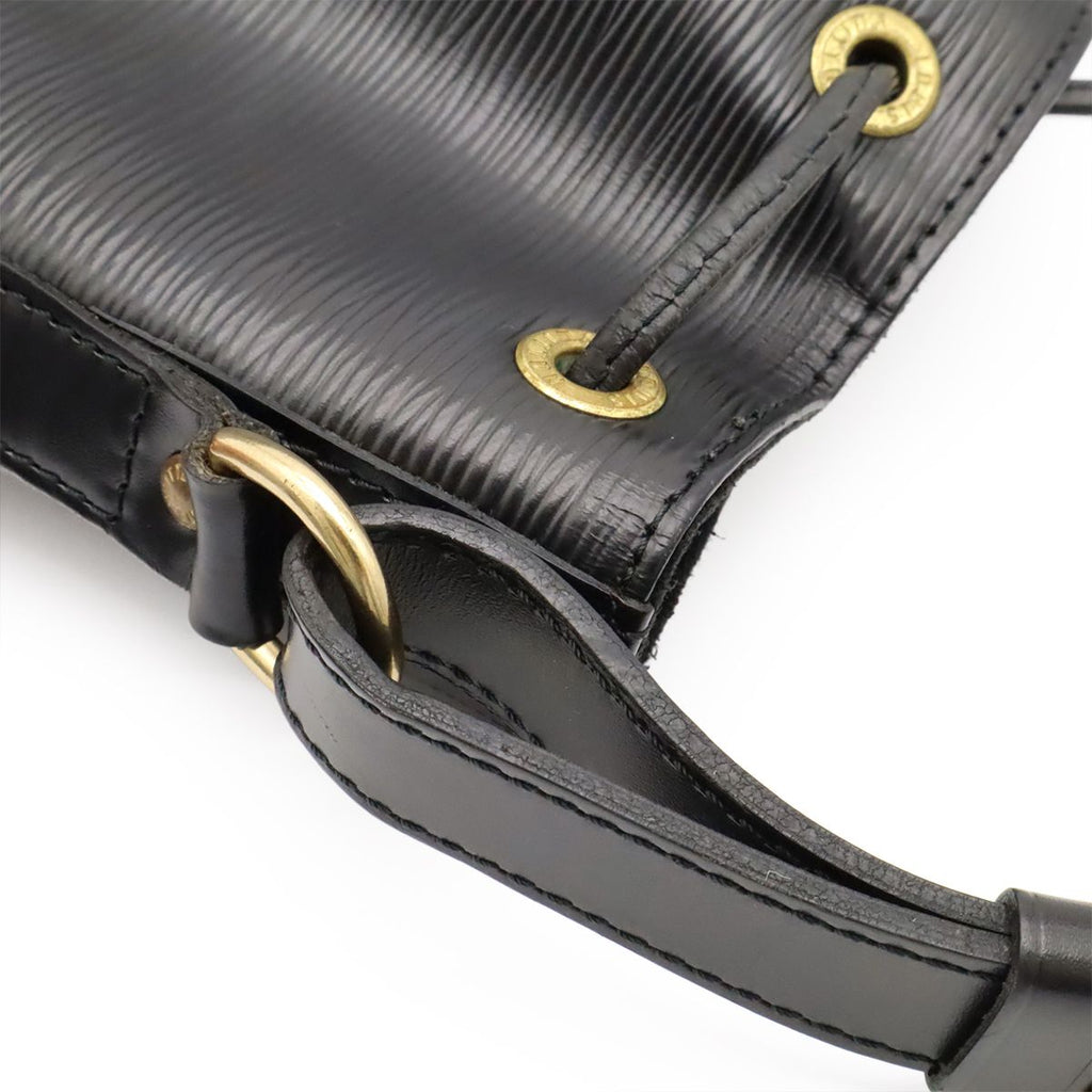 Louis Vuitton Epi Noe Shoulder Bag Drawstring Noir Black Gold — view 6