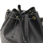 Louis Vuitton Epi Noe Shoulder Bag Drawstring Noir Black Gold — view 4