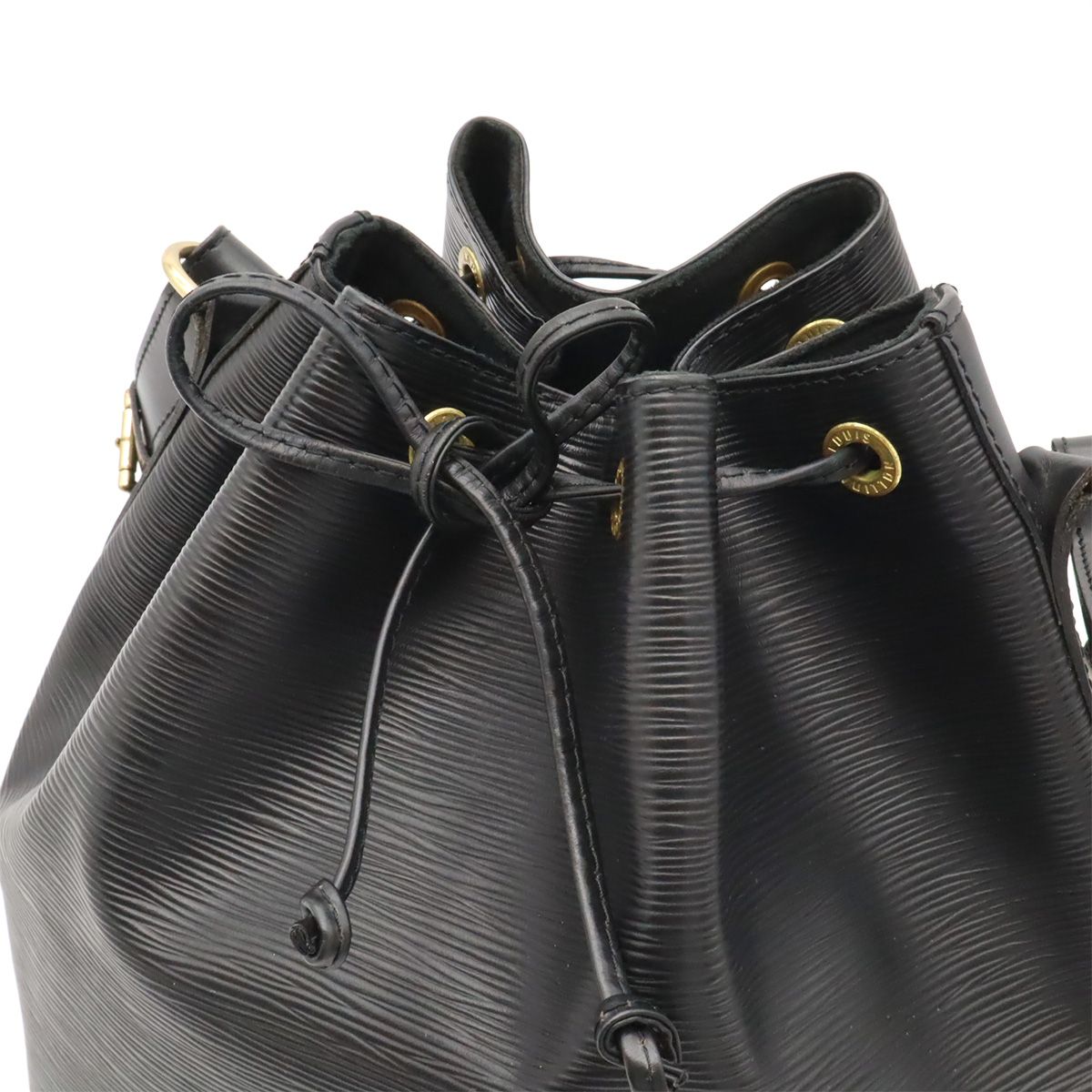 Louis Vuitton Epi Noe Shoulder Bag Drawstring Noir Black Gold — view 4
