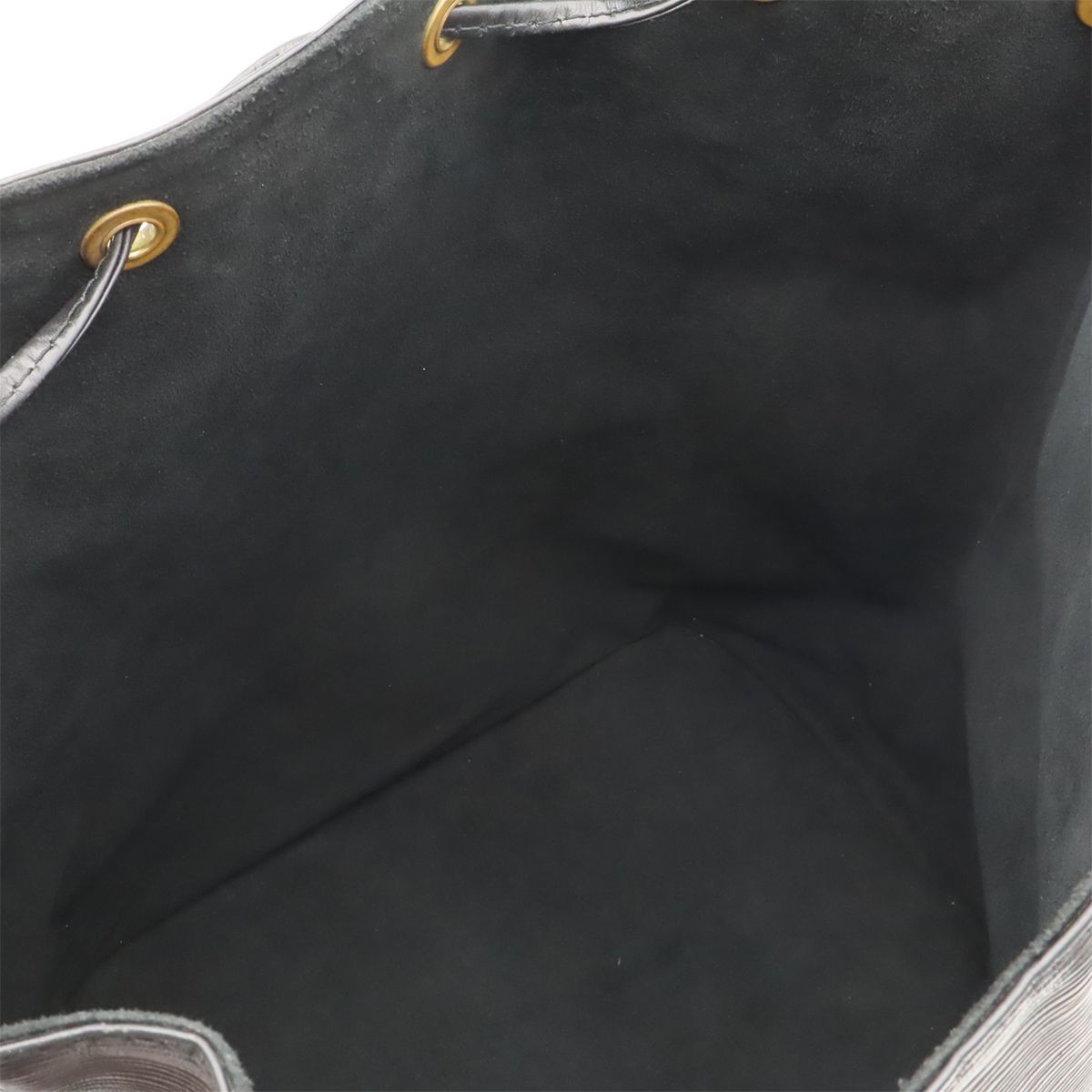 Louis Vuitton Epi Noe Shoulder Bag Drawstring Noir Black Gold — view 5