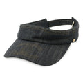 Chanel CC Logo Denim Sun Visor Hat Cotton 100% Navy