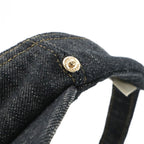 Chanel CC Logo Denim Sun Visor Hat Cotton 100% Navy — view 4