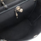 Hermes Herbag MM 2-Way Shoulder Bag Toile Officier Leather Black Silver — view 8