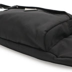 Prada Triangle Logo Waist Bag Pouch Hip Nylon Nero Black Silver — view 3