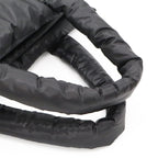 Chanel Coco Cocoon Tote Quilted Nylon Leather Black Silver — view 4