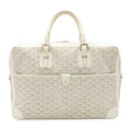 Goyard Ambassador MM Business Briefcase Handbag Herringbone Pattern Leather