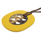 Hermes Lift PM Pendant Buffalo Horn Lacquer Yellow Brown — view 3