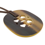 Hermes Lift PM Pendant Buffalo Horn Lacquer Yellow Brown — view 4