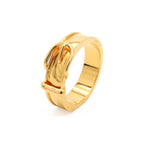 Hermes Book le Cellier Scarf Ring Closure Belt Motif Gold Plated — view 3