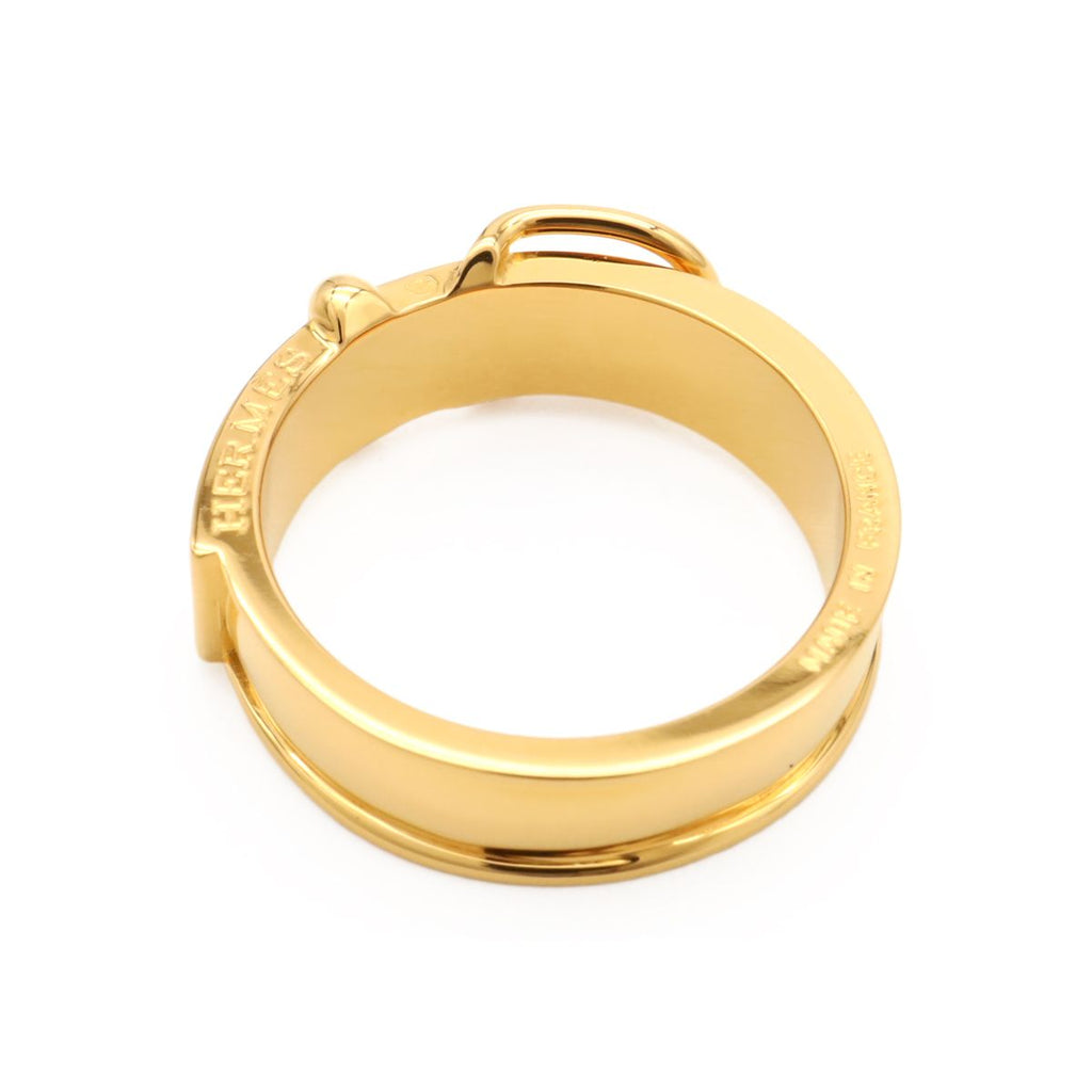 Hermes Book le Cellier Scarf Ring Closure Belt Motif Gold Plated — view 4