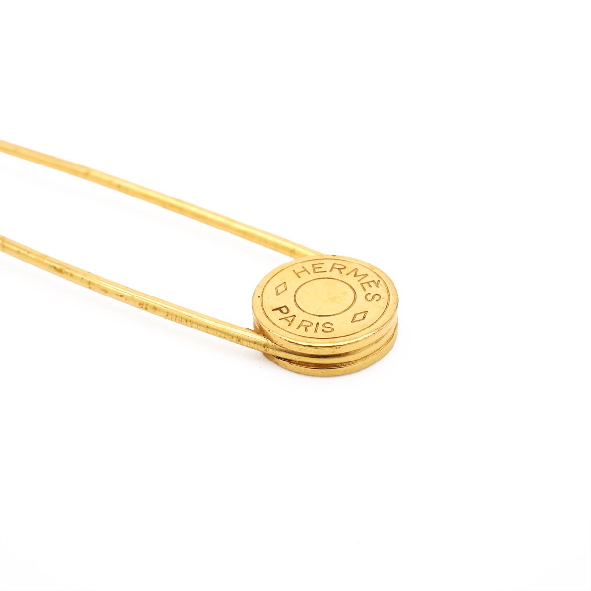 Hermes Series Quilt Pin Brooch Gold Plated — view 3