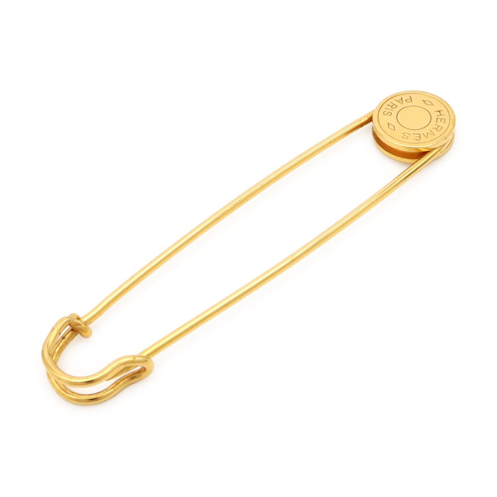 Hermes Series Quilt Pin Brooch Gold Plated — view 2