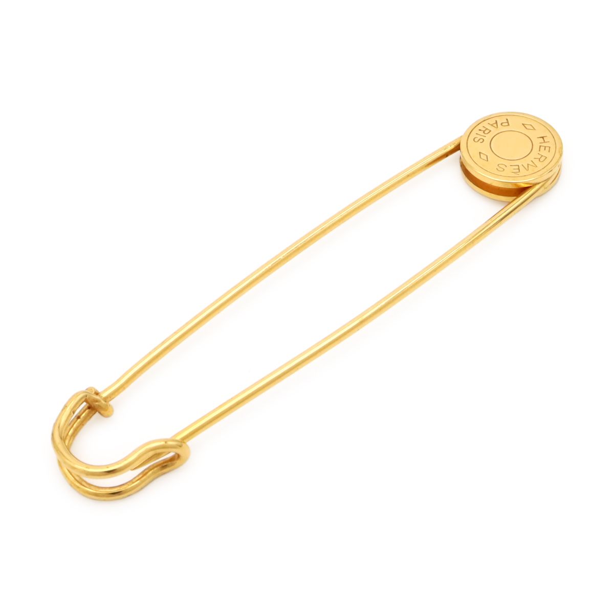 Hermes Series Quilt Pin Brooch Gold Plated — view 2