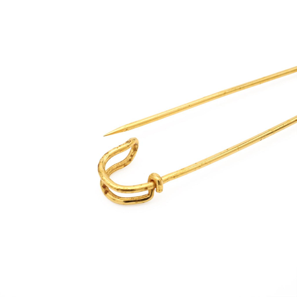 Hermes Series Quilt Pin Brooch Gold Plated — view 4