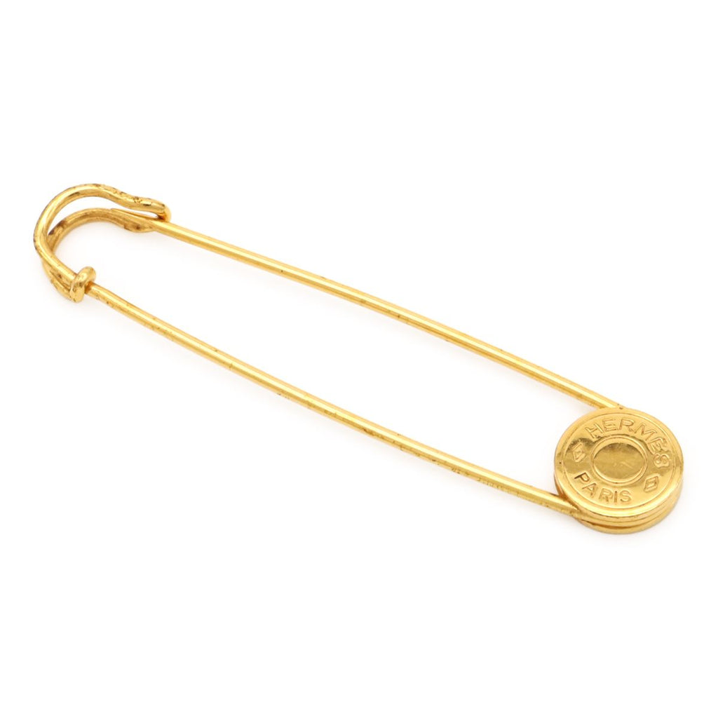 Hermes Series Quilt Pin Brooch Gold Plated