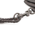 Bottega Veneta Intrecciato Pass Case ID with Neck Strap Leather Dark Brown — view 6