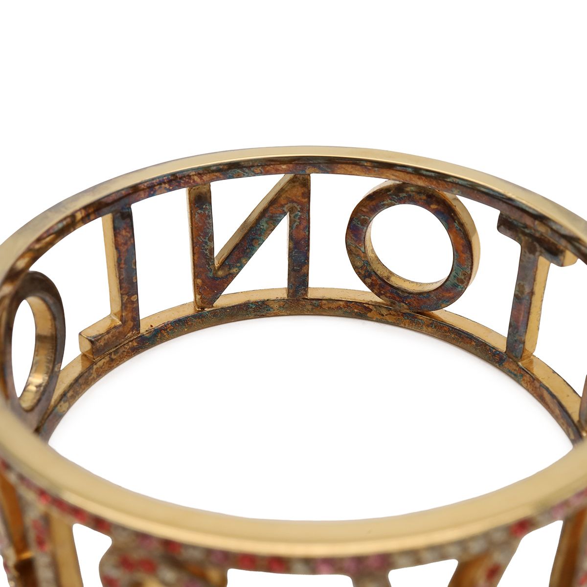 Louis Vuitton Bracelet Milleune Bangle Rhinestone Pink Gold — view 5