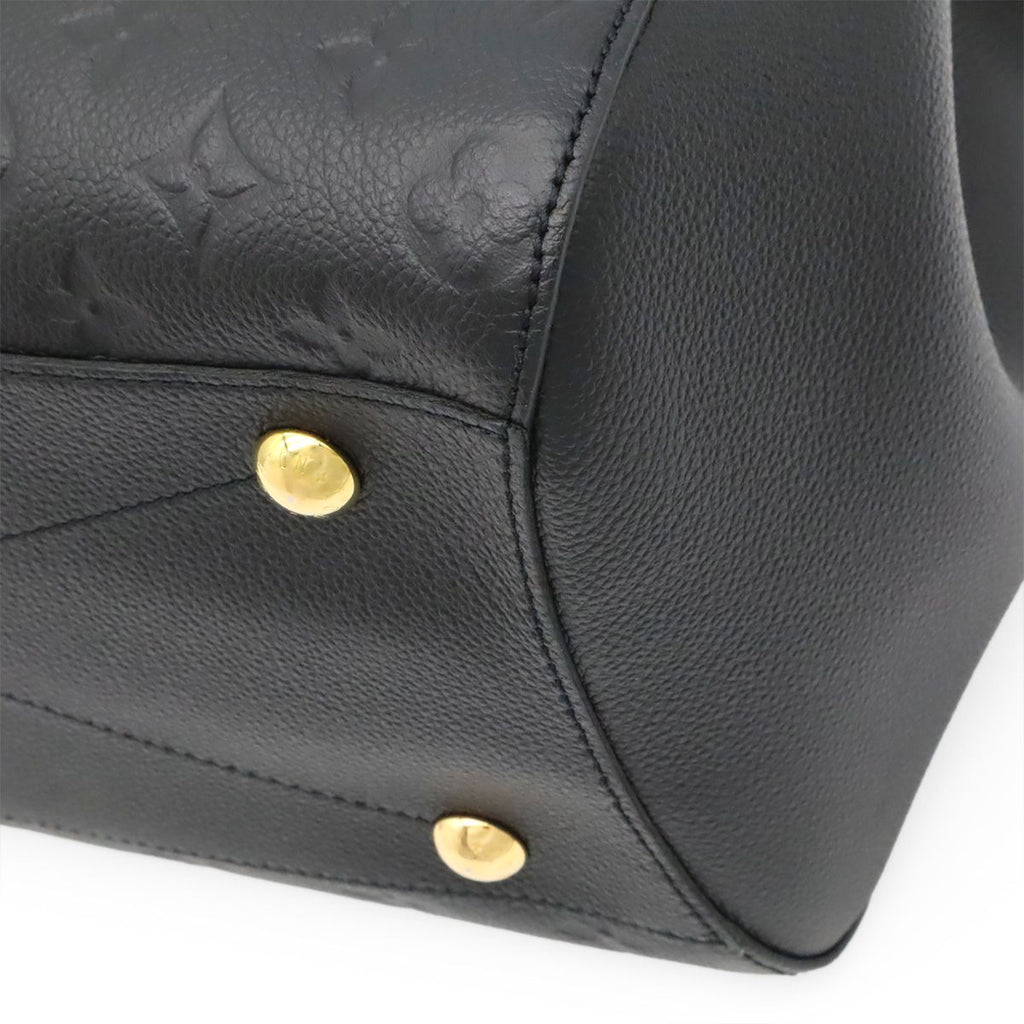 Louis Vuitton Monogram Empreinte Montaigne GM Tote 2-Way Shoulder Bag Noir Black — view 3