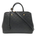 Louis Vuitton Monogram Empreinte Montaigne GM Tote 2-Way Shoulder Bag Noir Black
