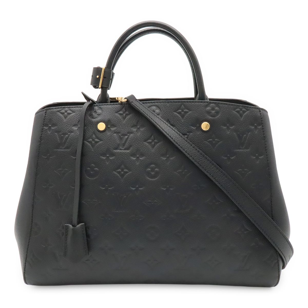 Louis Vuitton Monogram Empreinte Montaigne GM Tote 2-Way Shoulder Bag Noir Black