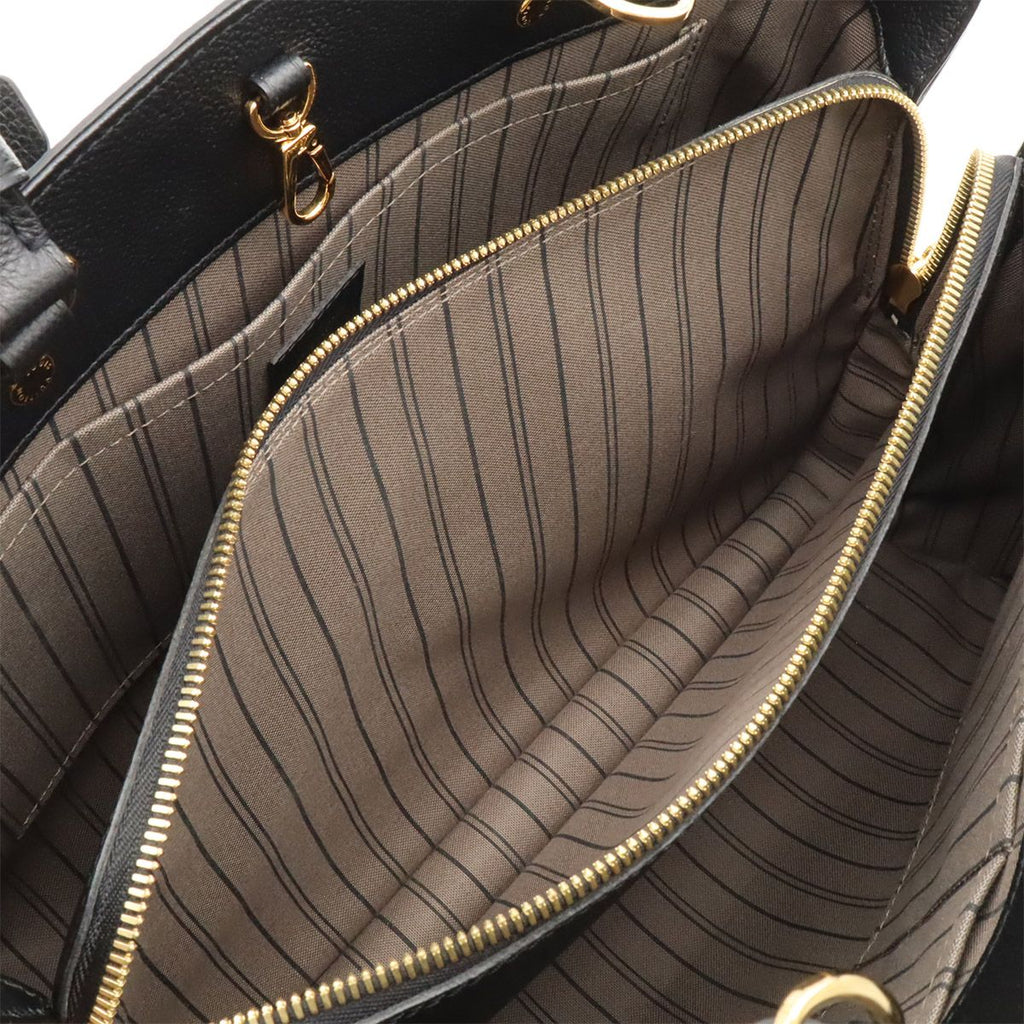 Louis Vuitton Monogram Empreinte Montaigne GM Tote 2-Way Shoulder Bag Noir Black — view 6