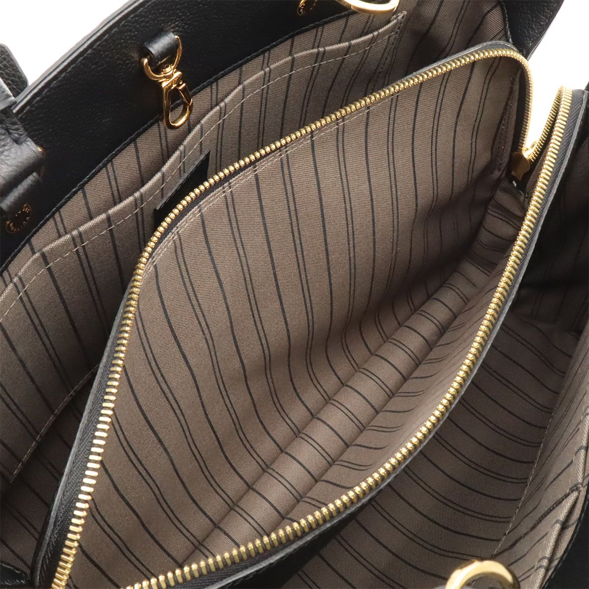 Louis Vuitton Monogram Empreinte Montaigne GM Tote 2-Way Shoulder Bag Noir Black — view 6