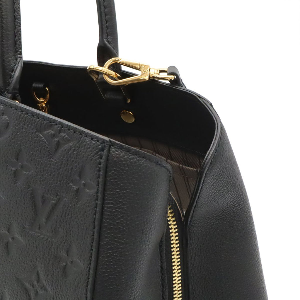 Louis Vuitton Monogram Empreinte Montaigne GM Tote 2-Way Shoulder Bag Noir Black — view 8