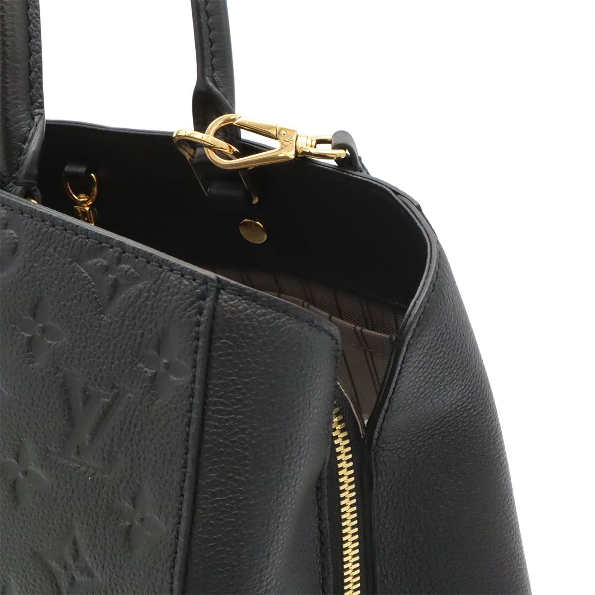 Louis Vuitton Monogram Empreinte Montaigne GM Tote 2-Way Shoulder Bag Noir Black — view 8