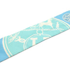 Hermes Twill Scarf Bag Ex Libris les Confettis Ex Confetti Silk 100% Blue — view 4