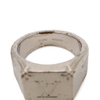 Louis Vuitton Signet Ring Monogram Metal Silver — view 5