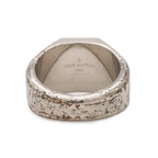 Louis Vuitton Signet Ring Monogram Metal Silver — view 3