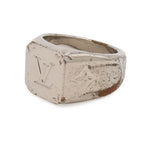 Louis Vuitton Signet Ring Monogram Metal Silver — view 2
