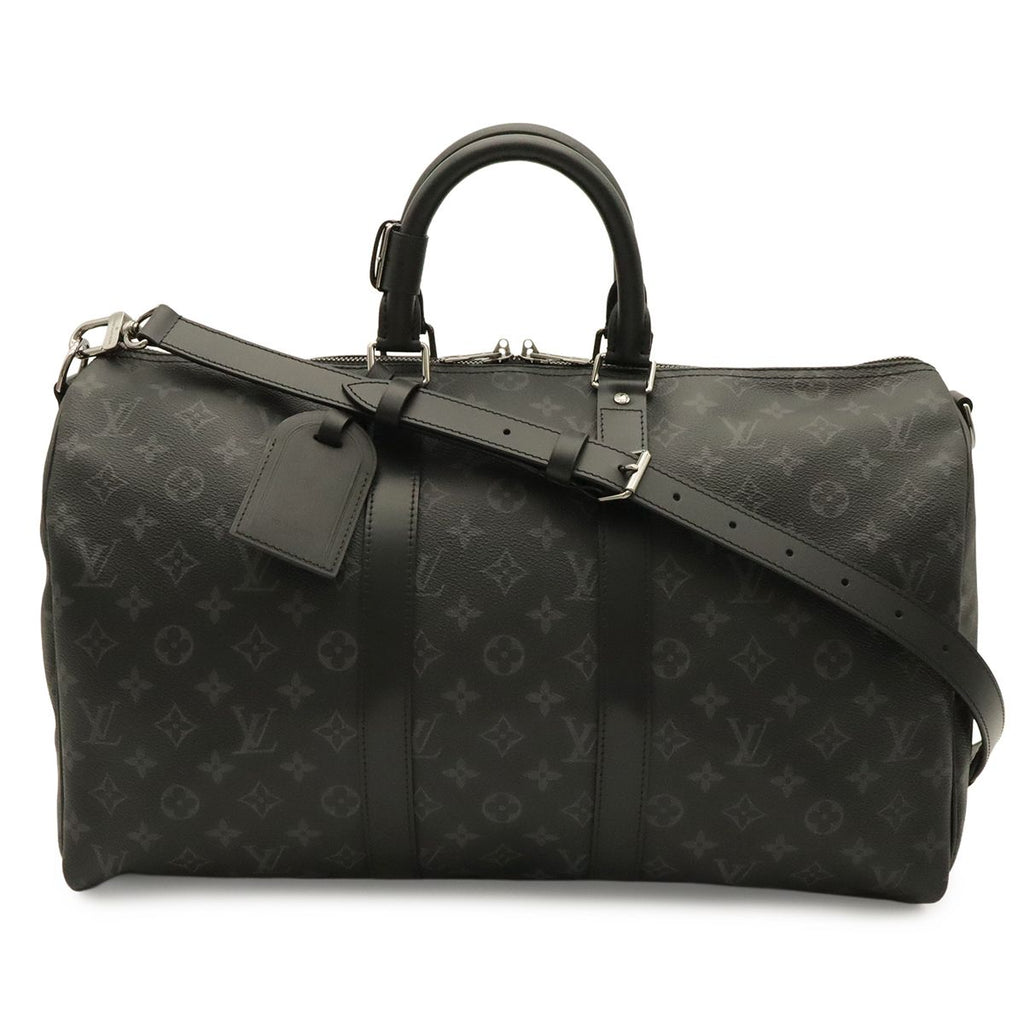 Louis Vuitton Monogram Eclipse Keepall Bandouliere 45 Boston Bag 2-Way