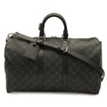Louis Vuitton Monogram Eclipse Keepall Bandouliere 45 Boston Bag 2-Way
