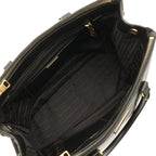 Prada Saffiano Lux 2-Way Shoulder Bag Leather Nero Black Gold — view 7