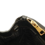 Prada Saffiano Lux 2-Way Shoulder Bag Leather Nero Black Gold — view 8