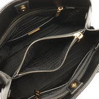 Prada Saffiano Tote 2-Way Shoulder Bag Leather Nero Black Gold — view 7