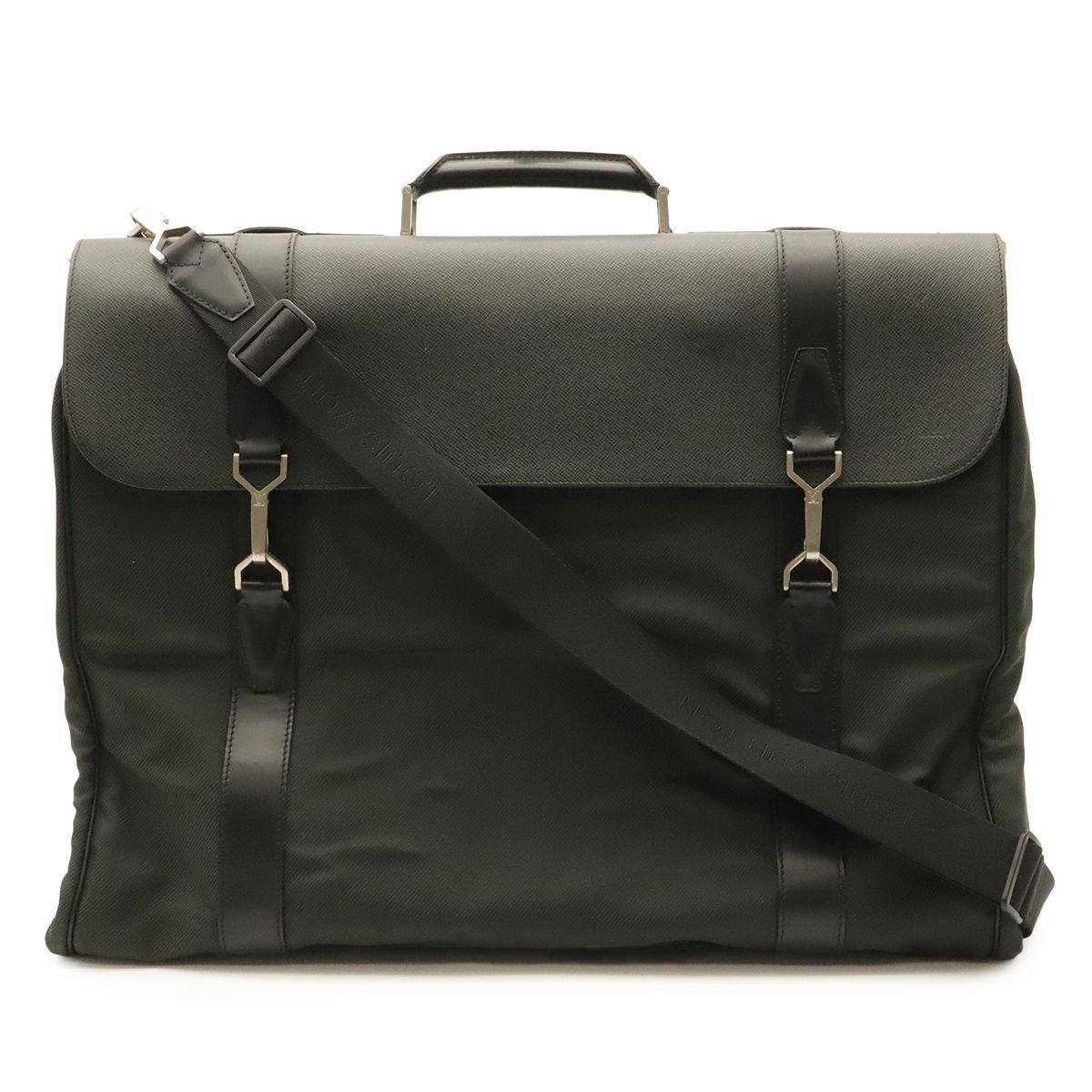 Louis Vuitton Taiga Portable Gibessiere Garment Carry Cover Shoulder Bag Ardoise