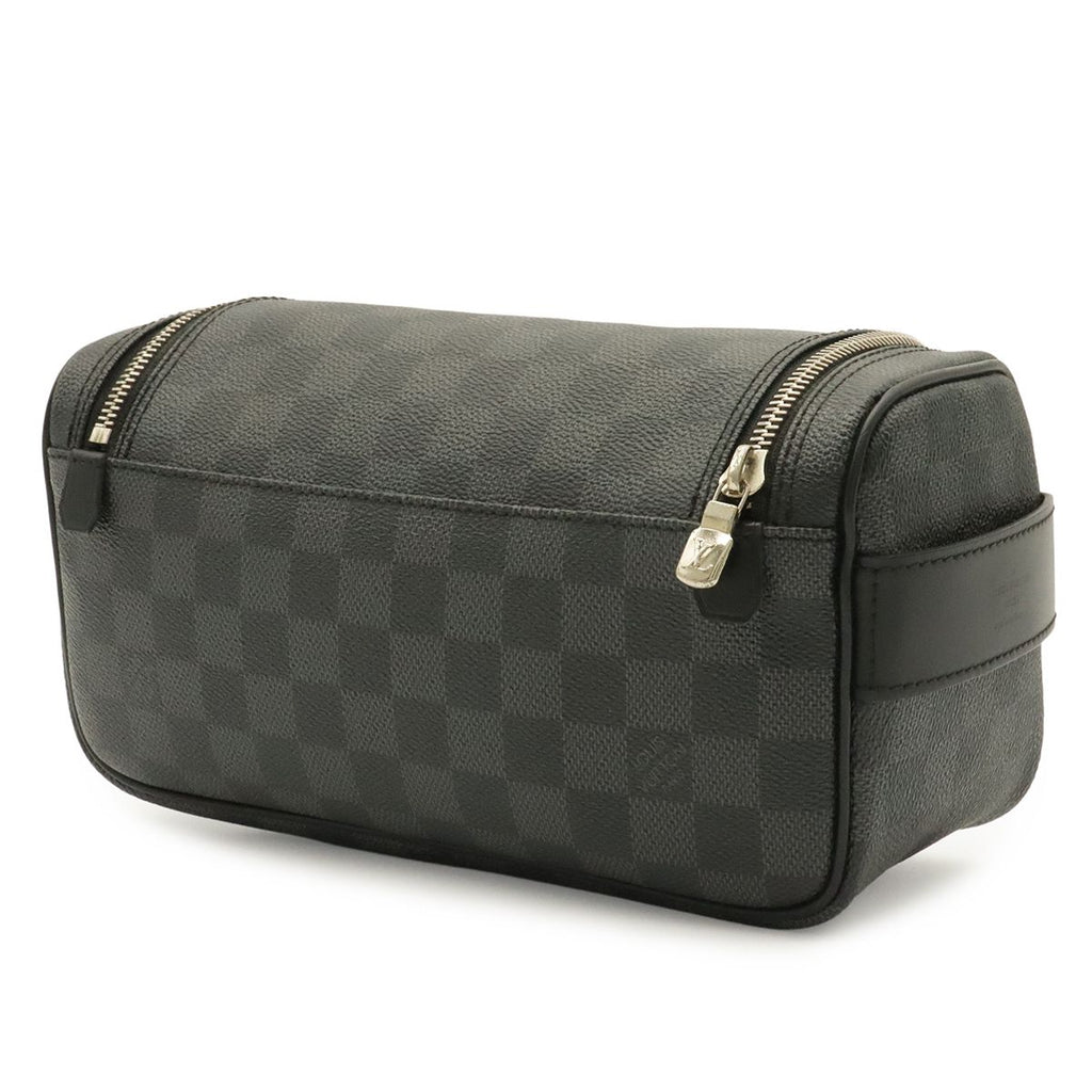 Louis Vuitton Damier Graphite Toilet Pouch Travel Clutch Handbag — view 2