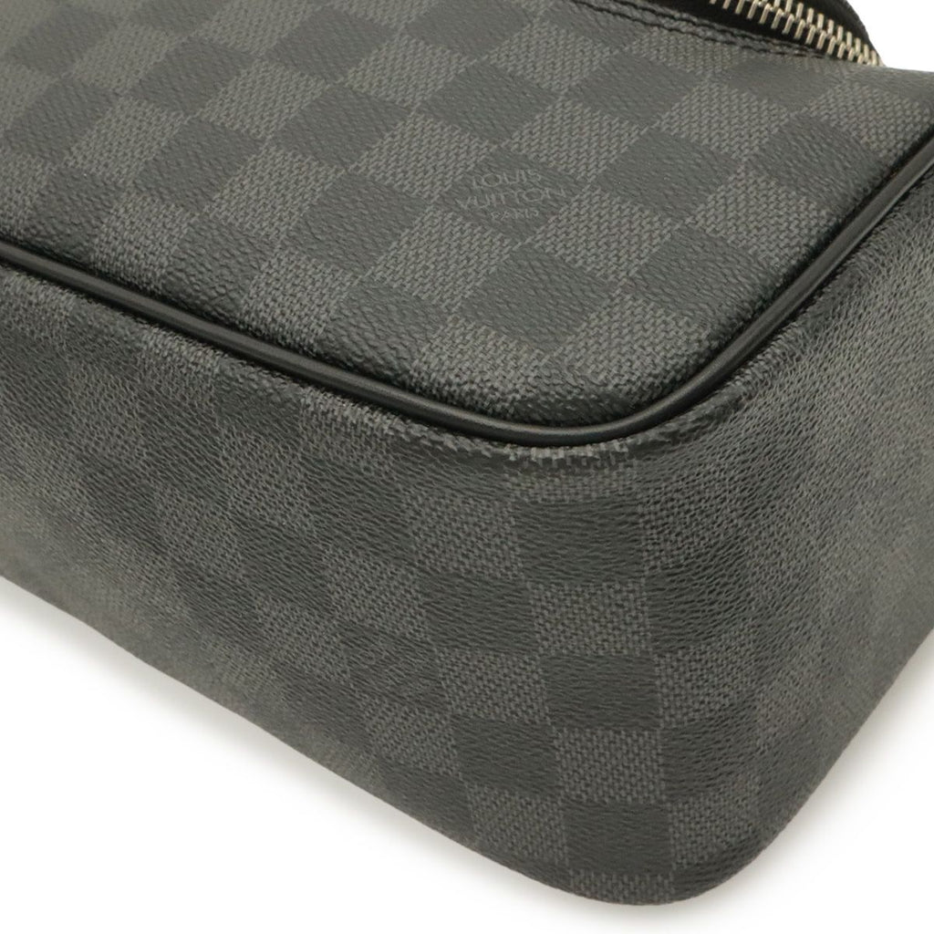 Louis Vuitton Damier Graphite Toilet Pouch Travel Clutch Handbag — view 3