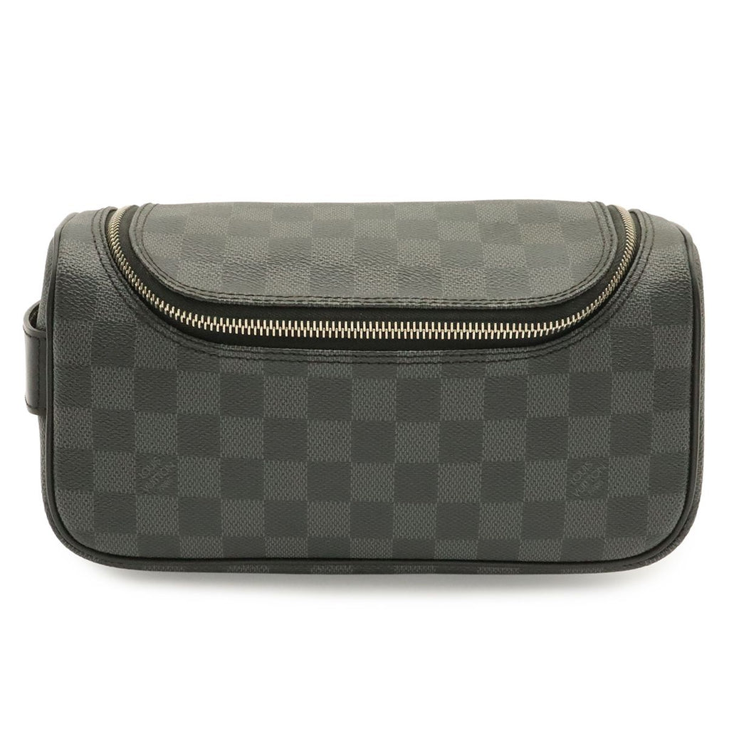 Louis Vuitton Damier Graphite Toilet Pouch Travel Clutch Handbag